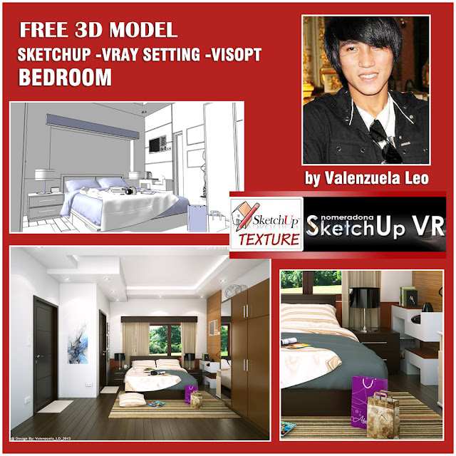 sketchup model - vray 14.9 beedroom  and visopt #3_cover