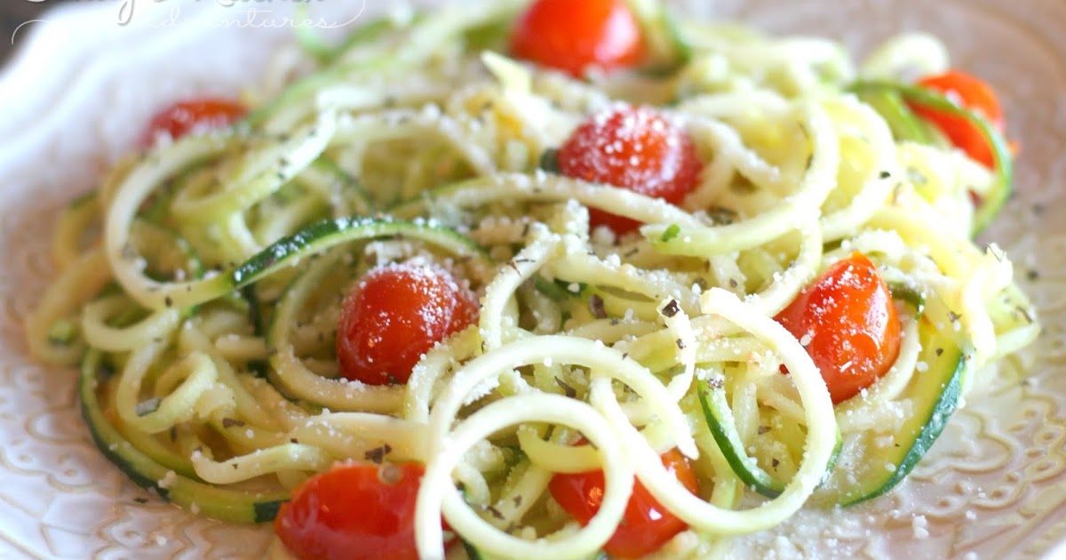 Garlic Parmesan Zucchini Noodles Sandy's Kitchen