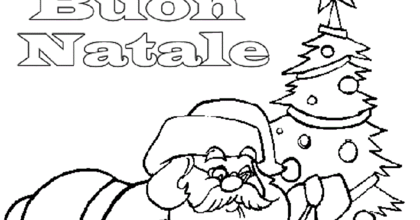 Disegni Da Colorare Di Babbo Natale Con Slitta