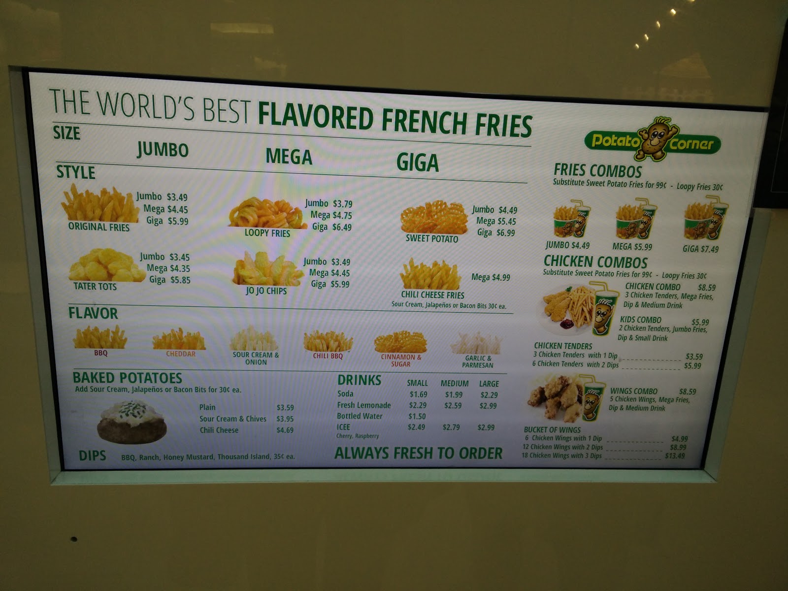 Mini Review Potato Corner (Santa Clara, CA) Bay Area Menu Files