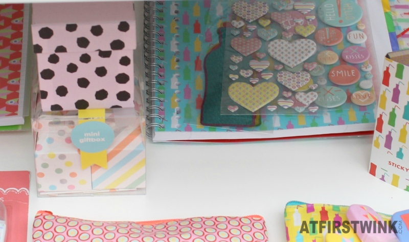 HEMA mini gift boxes pastel pink polkadot stripes