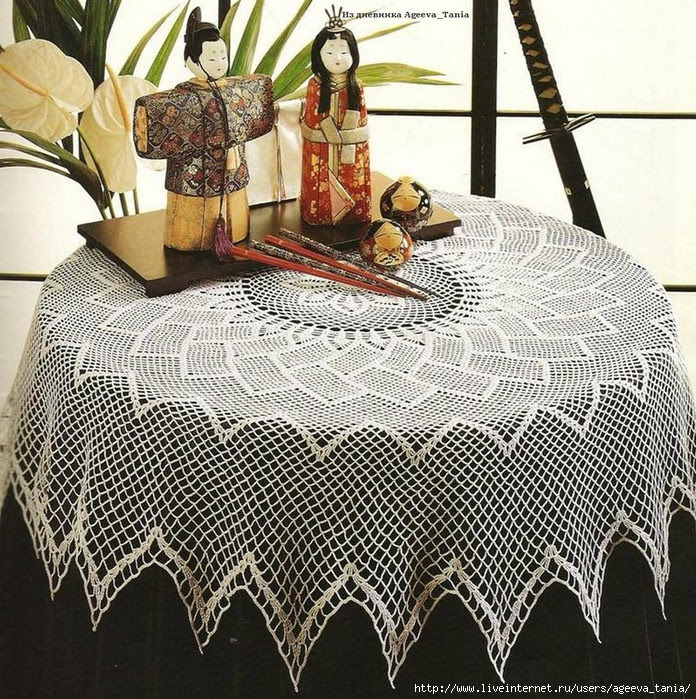 Crochet Knitting Handicraft Crochet tablecloth