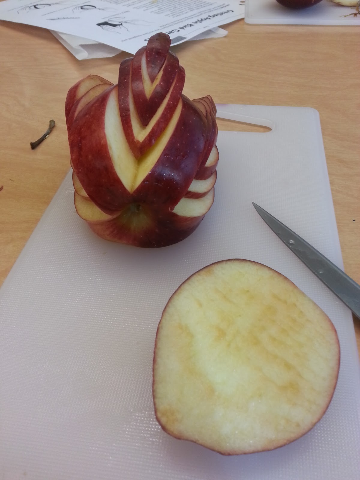 Food aRTist *Garnishing* Apple Bird♥