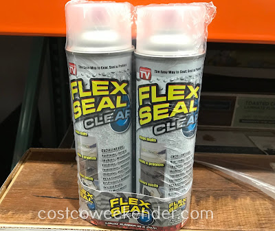 Patch up holes, cracks and leaks with Flex Seal Liquid Rubber Sealant Coating