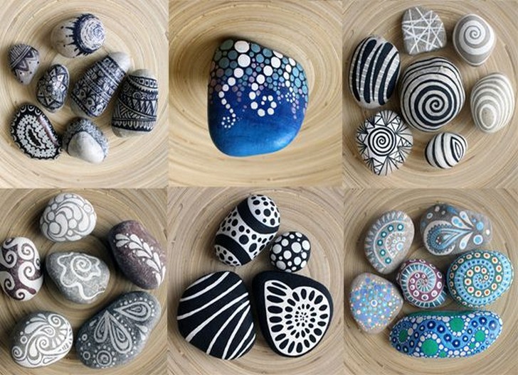 How To Paint On Rocks For Outdoors Home Decoration