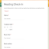 Reading Check-In on Google Forms