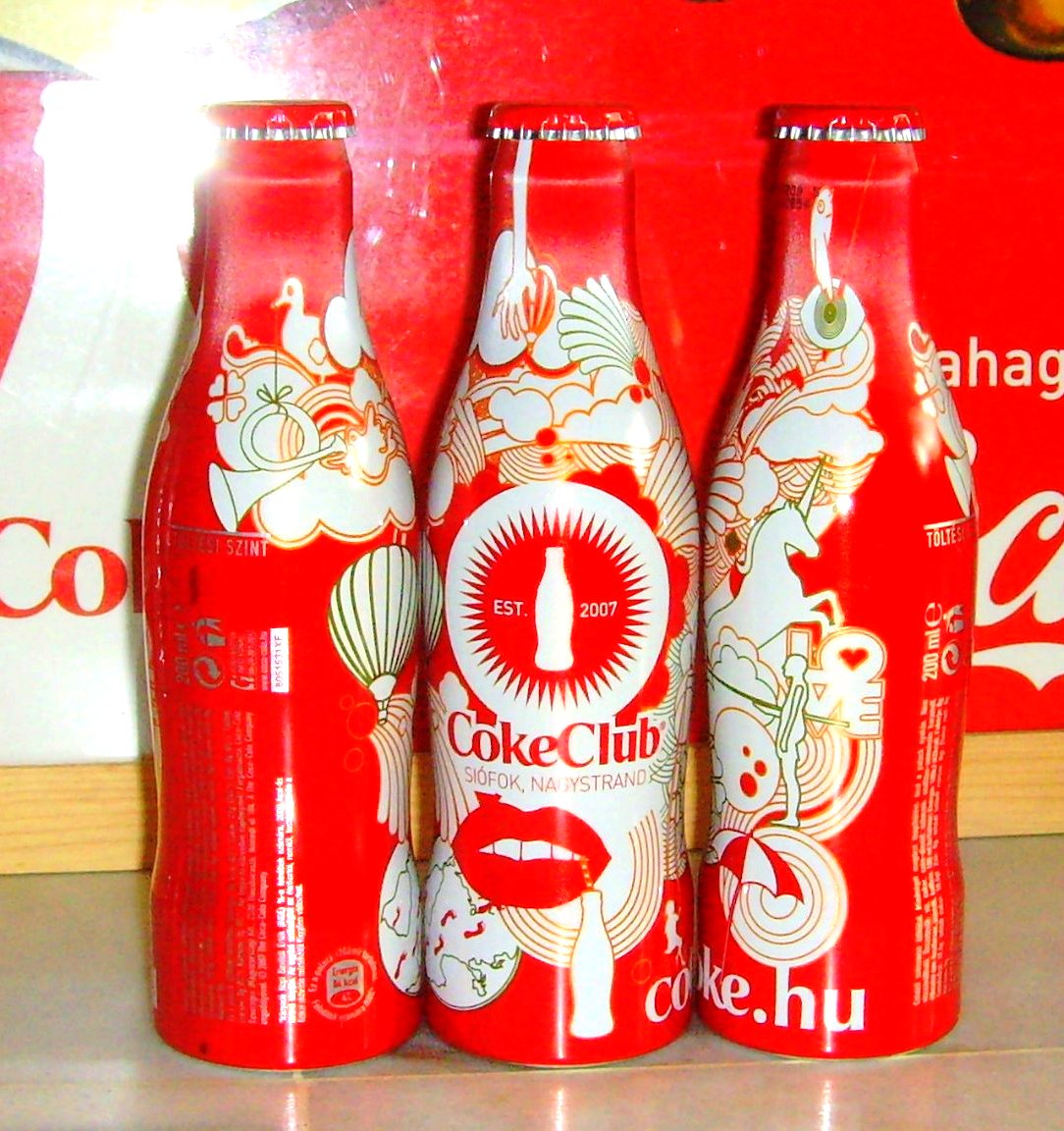Aluminum Bottle Collector Club Coca Cola Coke Club Bottle Hungary