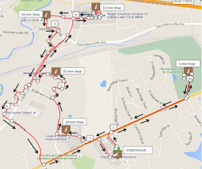 FOGBEES: Christmas Lights Ride Map
