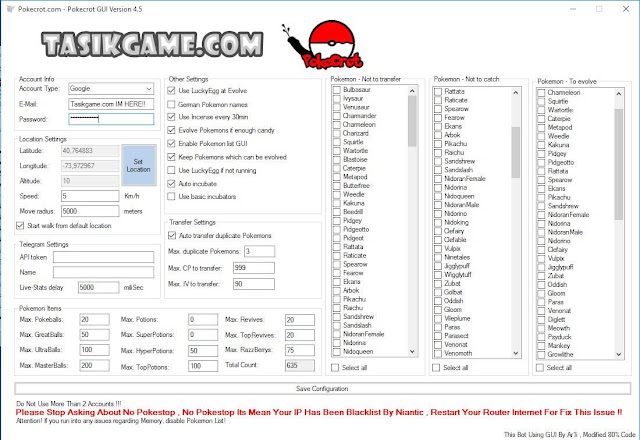 Pokecrot.com Cheat Bot Pokemon GO Auto Farming (Anti Softban) Pokecrot.com Cheat Bot Pokemon GO Auto Farming (Anti Softban)