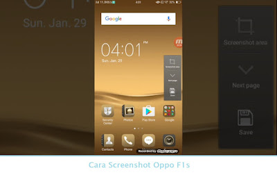 Cara Screenshot Oppo F1s