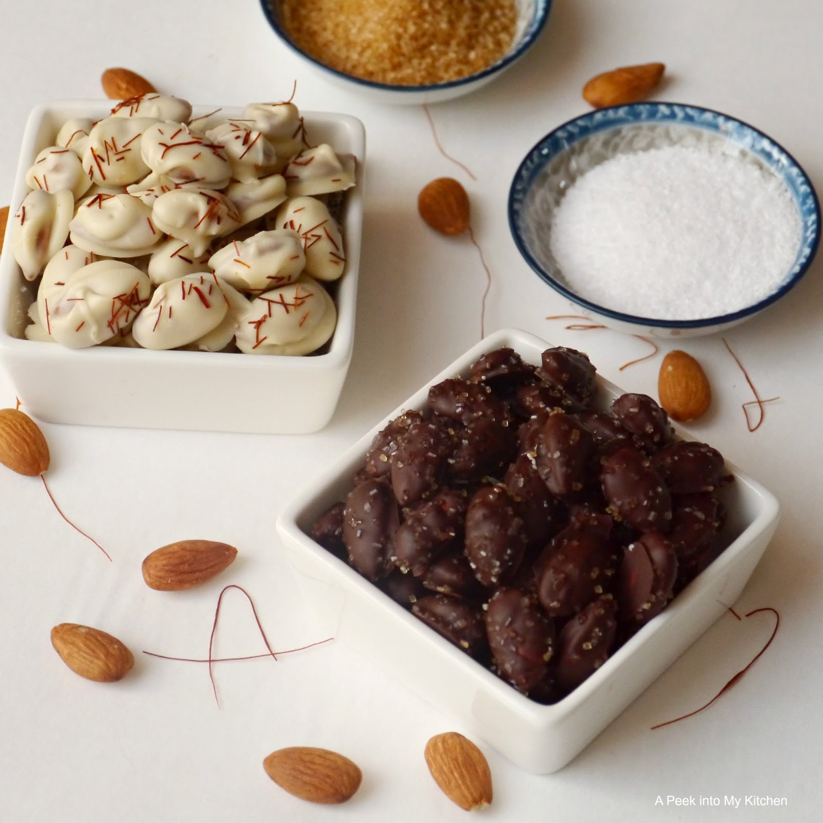 A Peek into My Kitchen Chocolate Covered Almonds Day 114