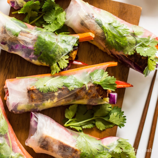 Red Curry and Brown Sugar Tofu Spring Rolls Red Curry and Brown Sugar Tofu Spring Rolls