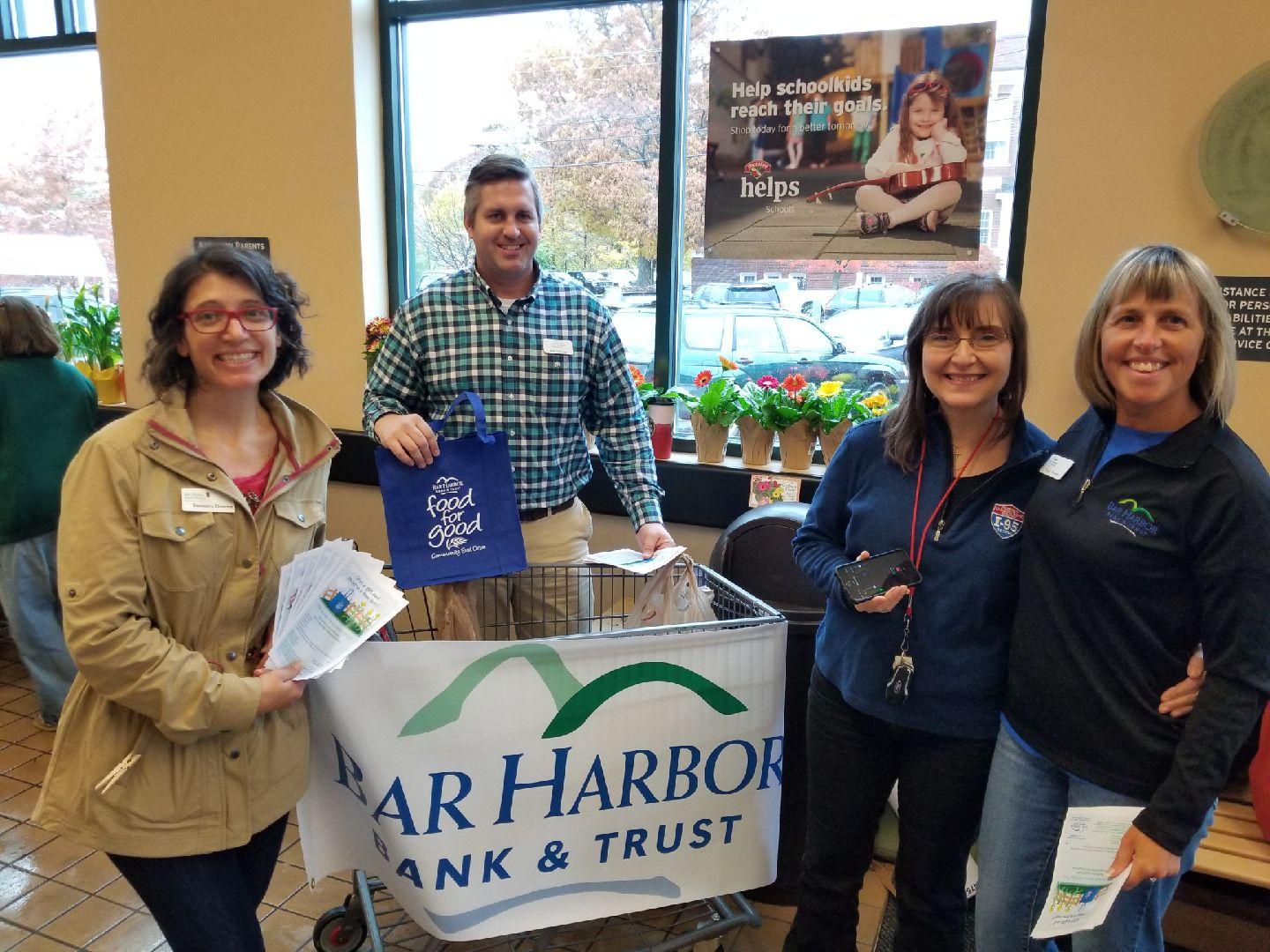 AcadiaChamber Press Bar Harbor Bank and Trust Community Food Drive