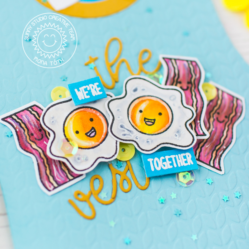 Sunny Studio Sweater Vest Dies Cards with Mona and Franci