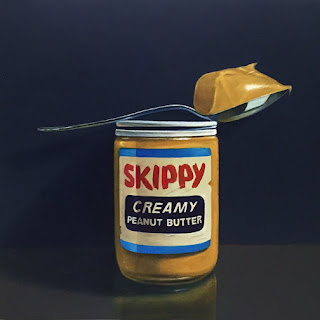 skippy peanut butter original oil painting