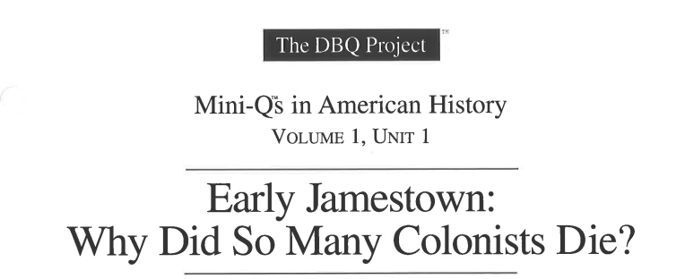Jamestown essay