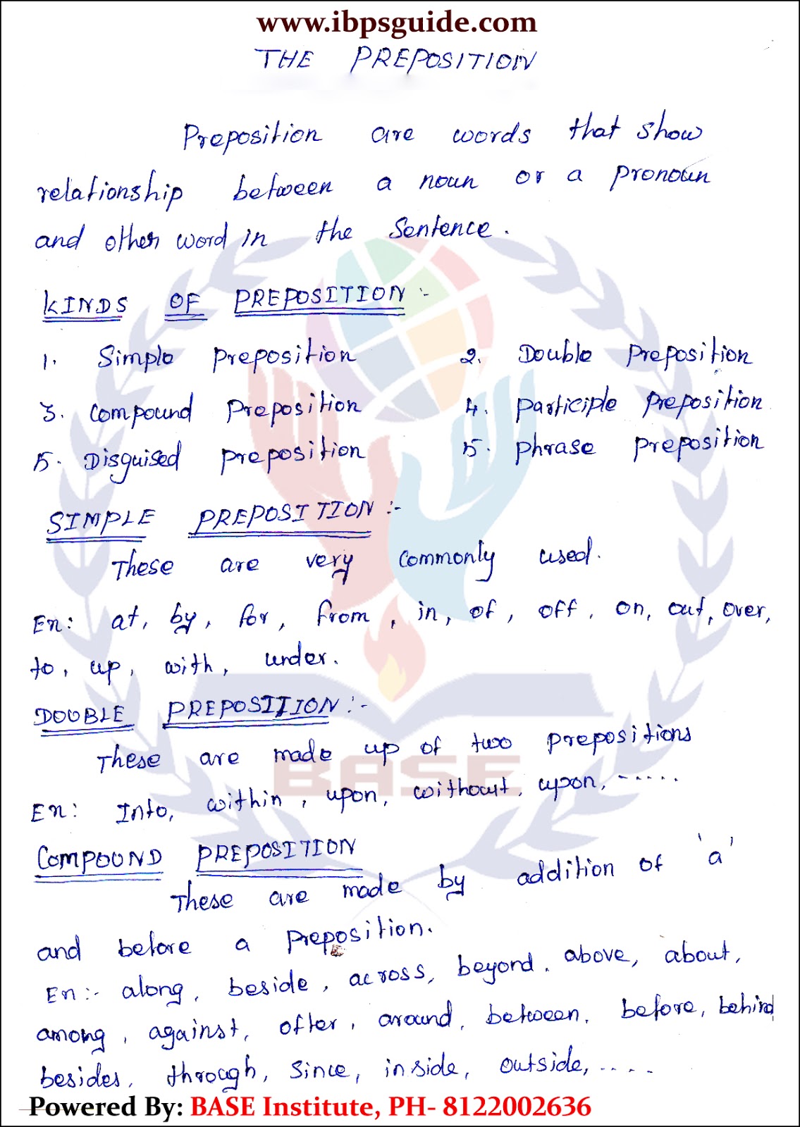 English Grammar Notes by V.K. Patel-Download PDF in Hindi/English