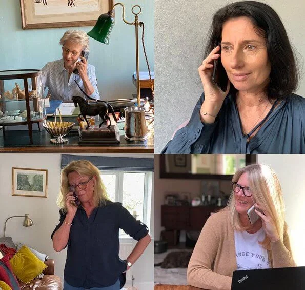 Duchess of Gloucester joined a call with Kay Boycott, Caroline Fredericks and the charity’s services lead Helen Sinton