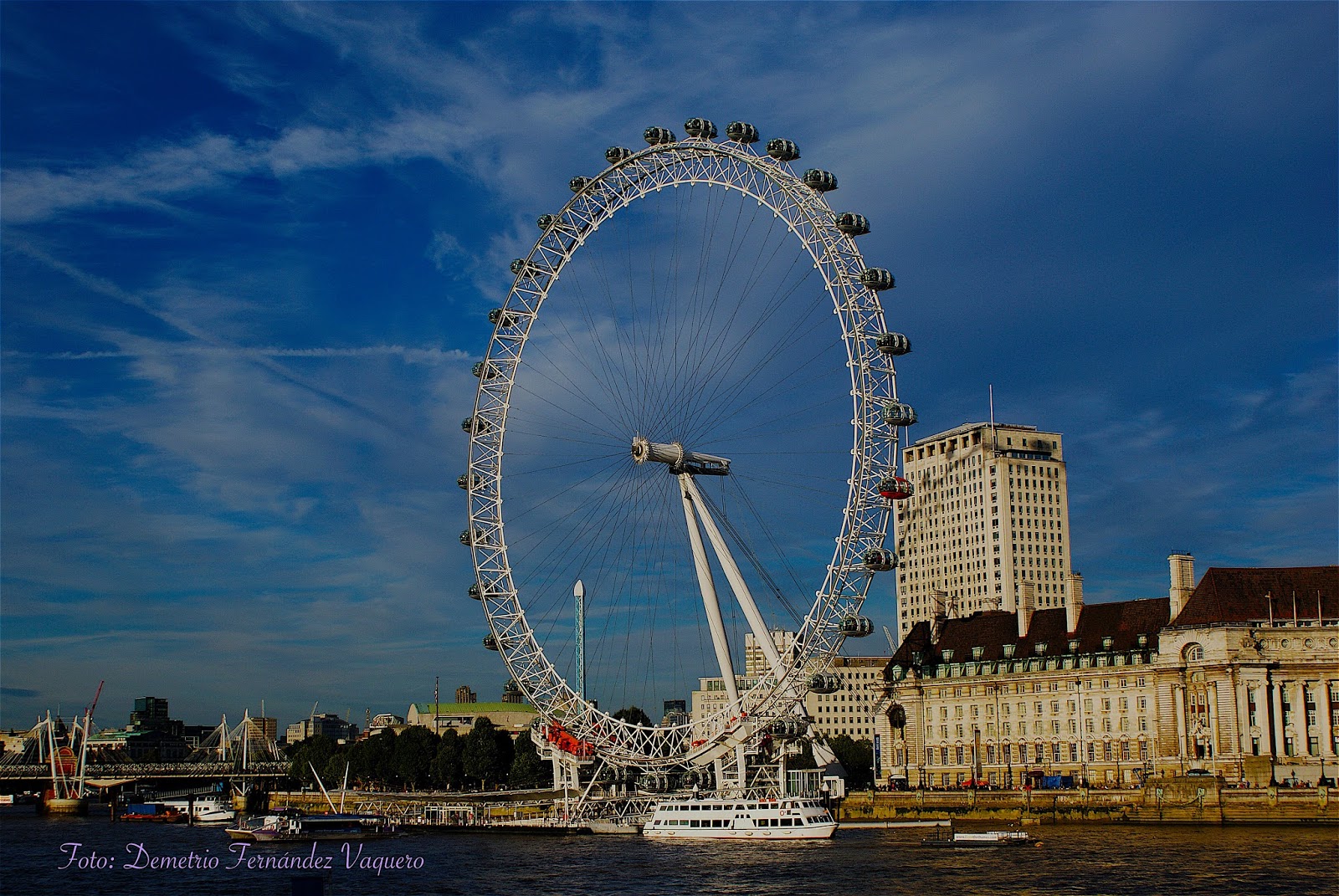 Londres - Ojo de Londres y río Támesis | Fotografía Demetrio Fernández