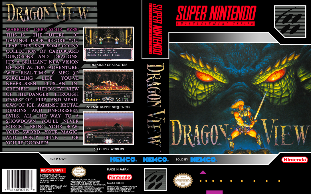 Gamer Labels Dragon View