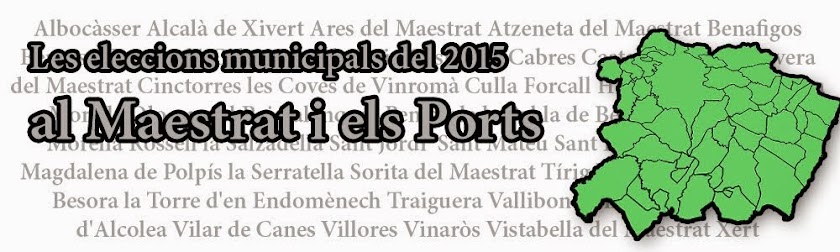 Les municipals 2015 al Maestrat i els Ports
