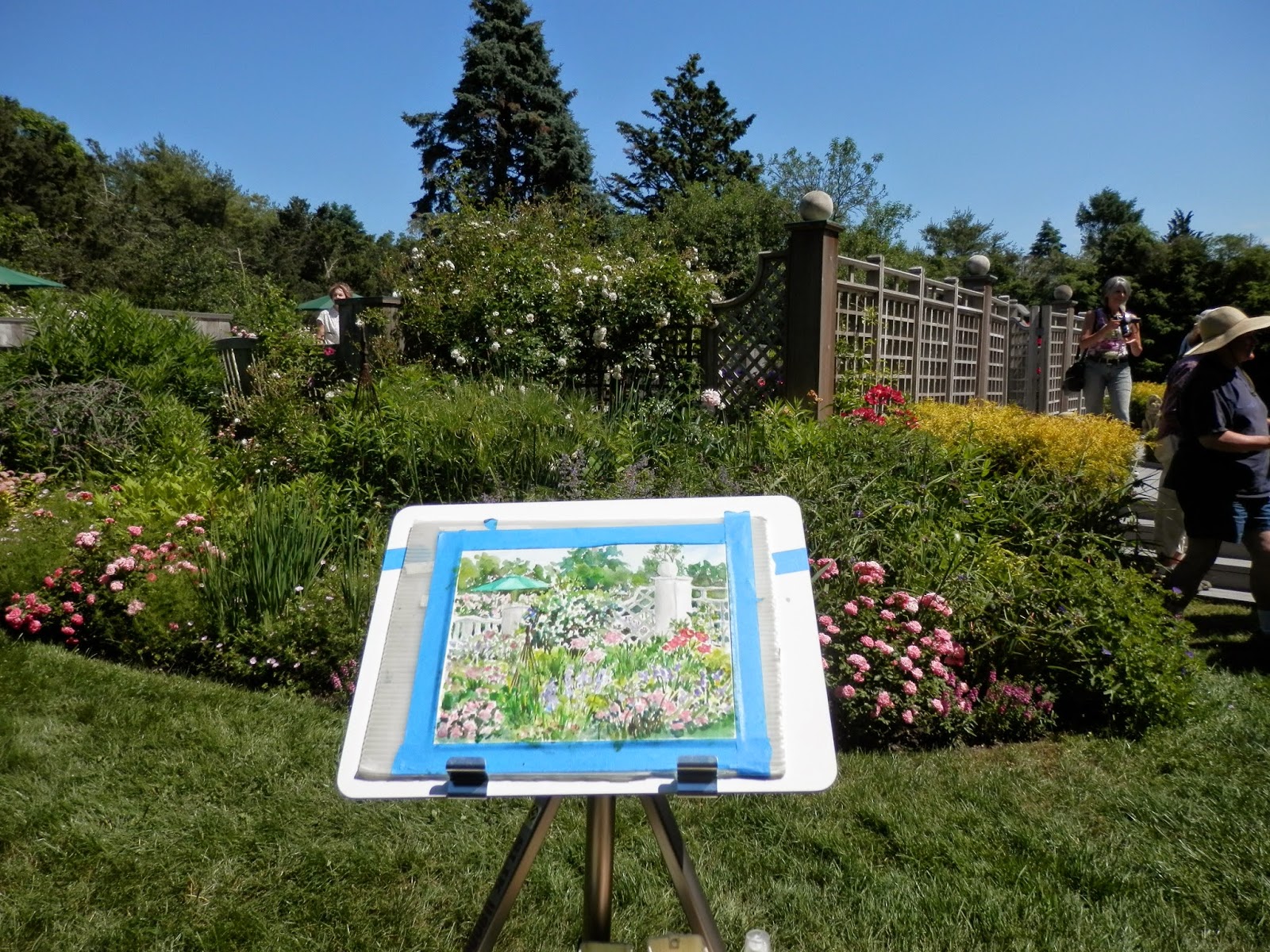 Watercolors by Joan 2 Bellport Garden Tour