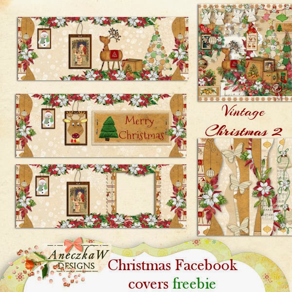 Christmas Facebook covers Freebie