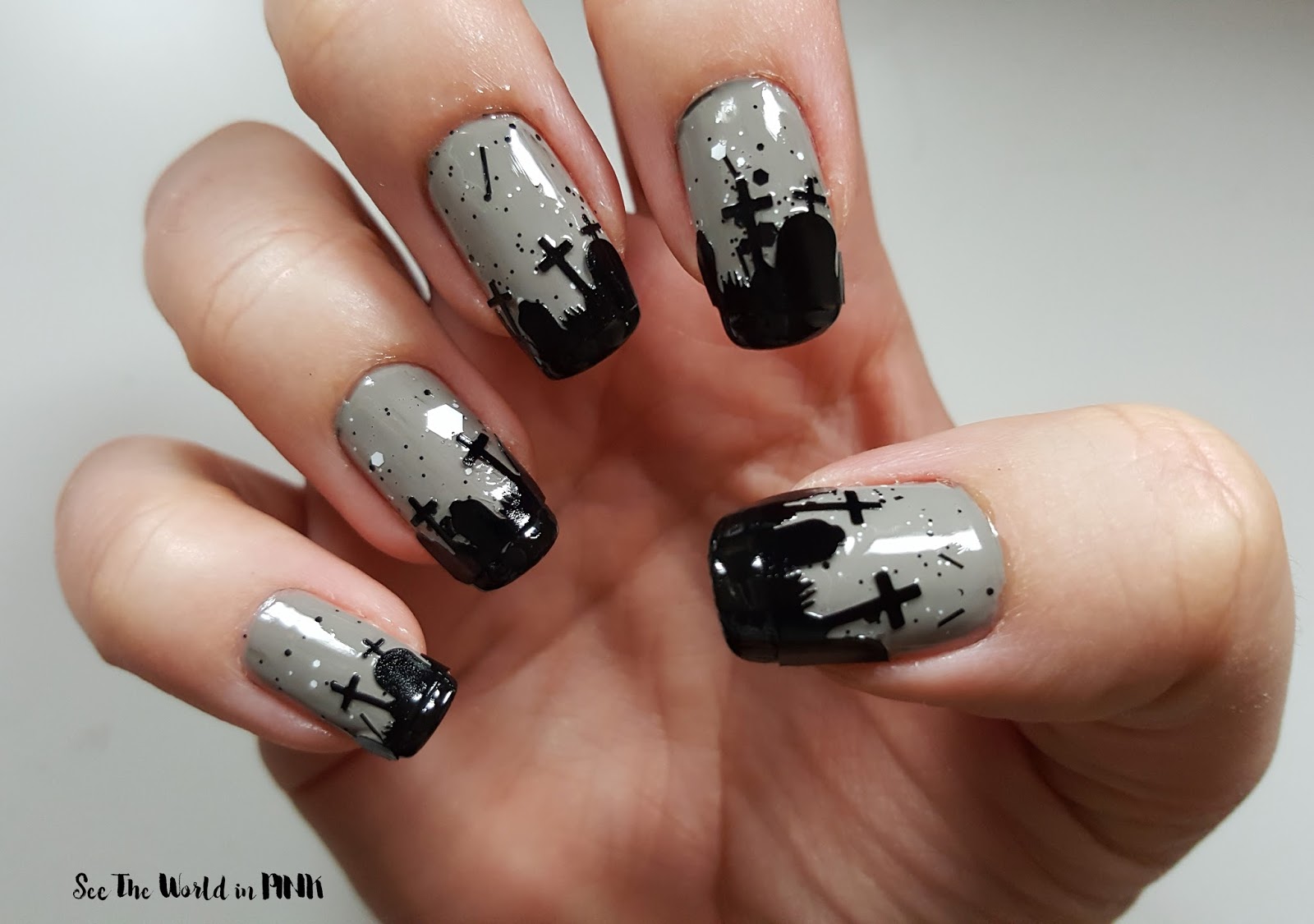 Manicure Monday - Graveyard Nails! | See the World in PINK