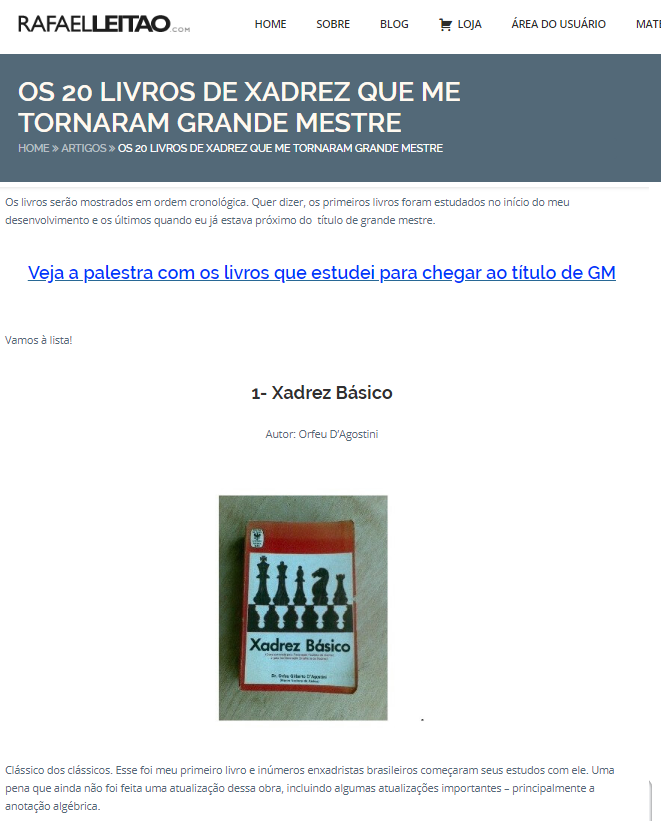 Os 20 Livros de Xadrez Que Me Tornaram Grande Mestre