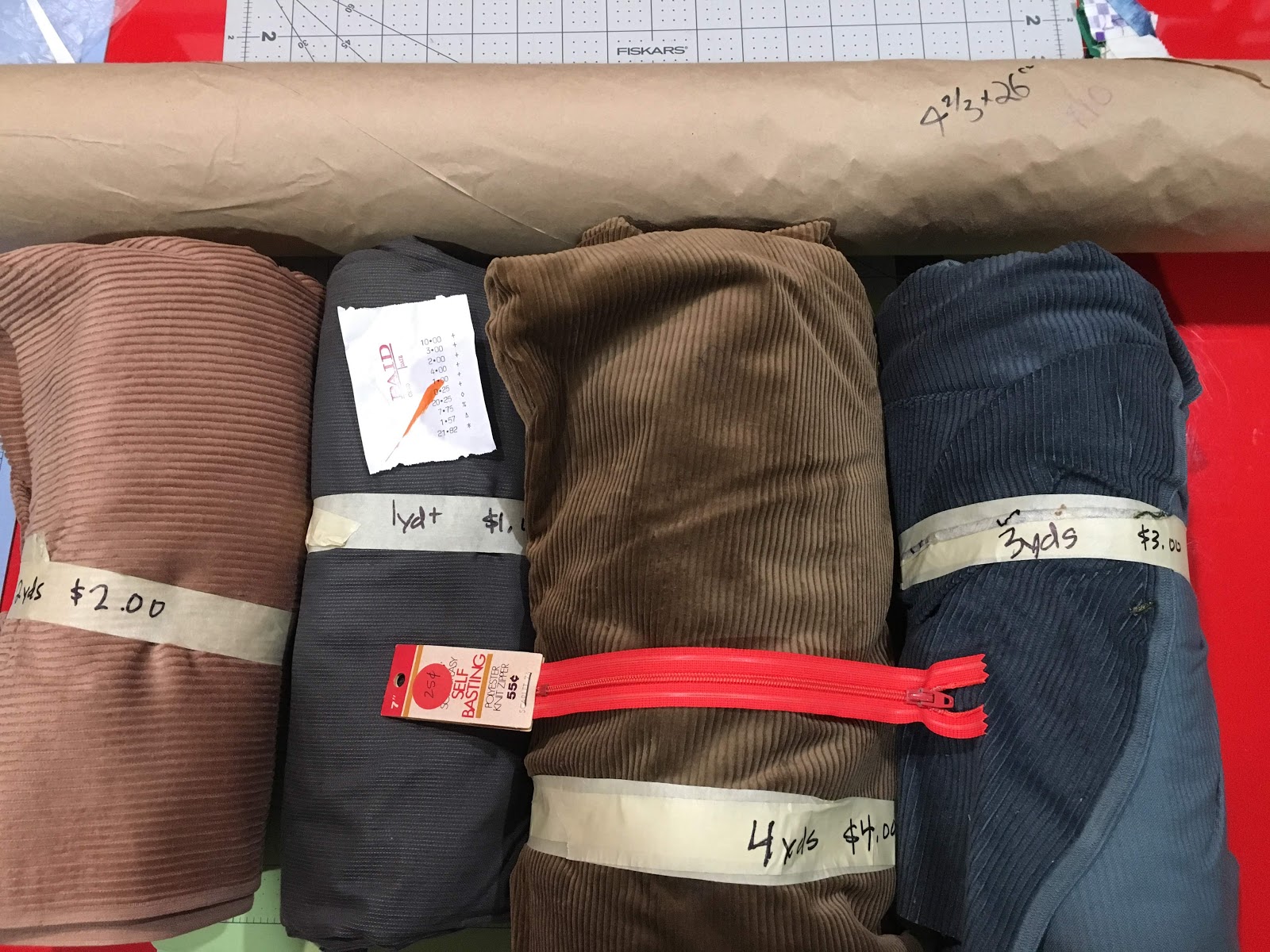 QuiltQuest Expenses Thursday Club Rummage Sale