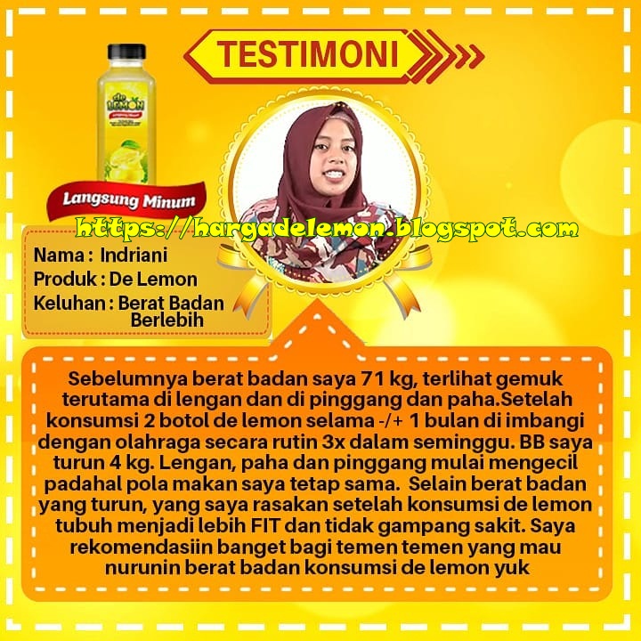 Testimoni De Lemon Untuk Menurunkan Berat Badan