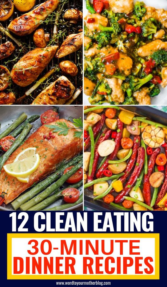 Looking for easy clean eating dinner recipes? You're in the right place! This collection of clean eating dinners is perfect for when you don't have a lot of time to spend in the kitchen! This post may… Looking for easy clean eating dinner recipes? You're in the right place! This collection of clean eating dinners is perfect for when you don't have a lot of time to spend in the kitchen! This post may…