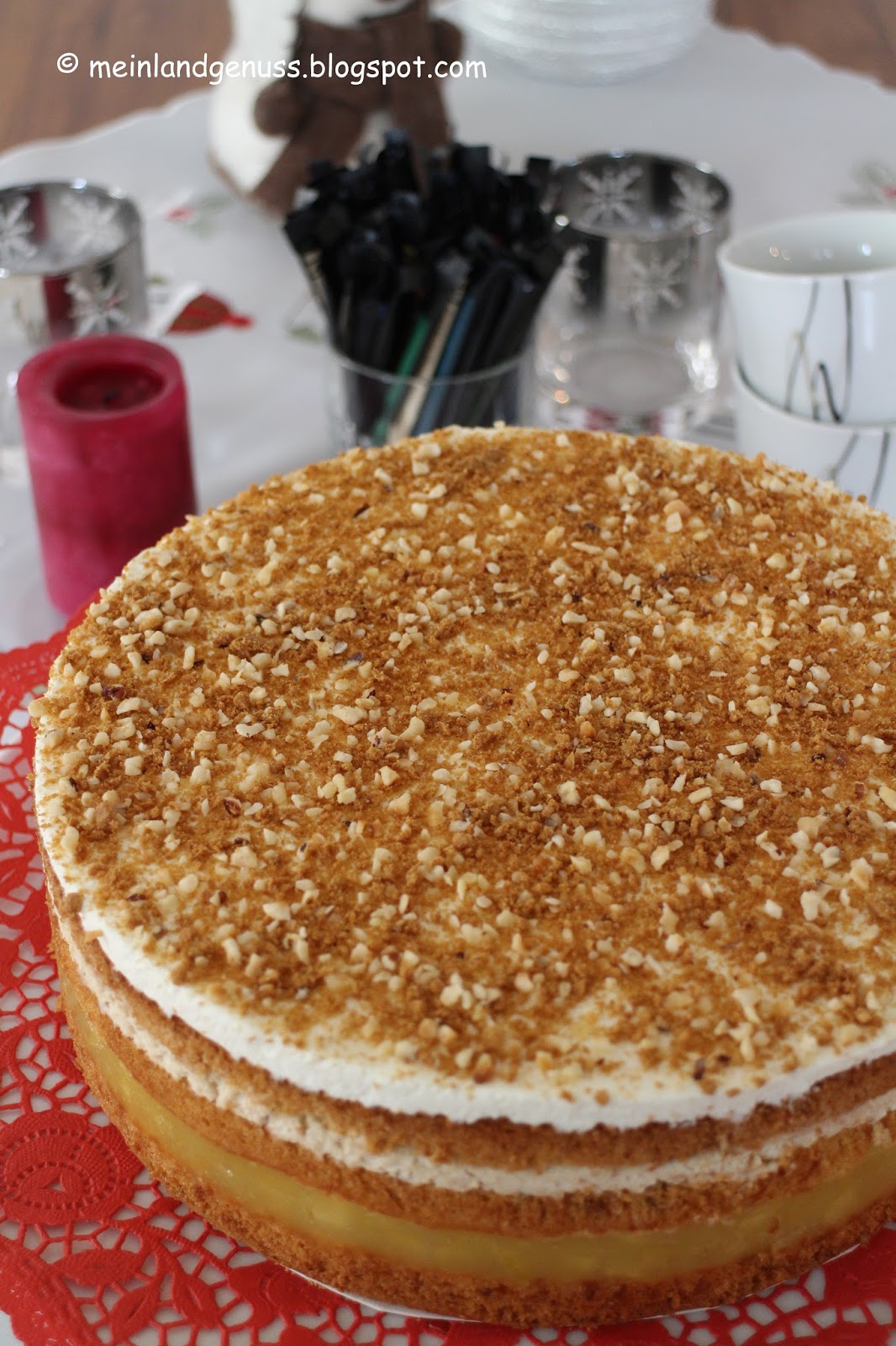 mein Land und Gartengenuss : Karamell-Apfel-Torte