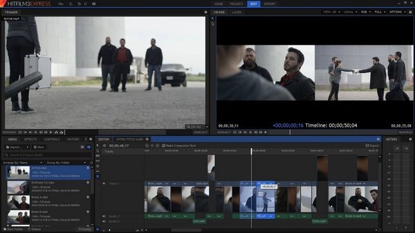 Tampilan Software Hitfilm Express Tampilan Software Hitfilm Express