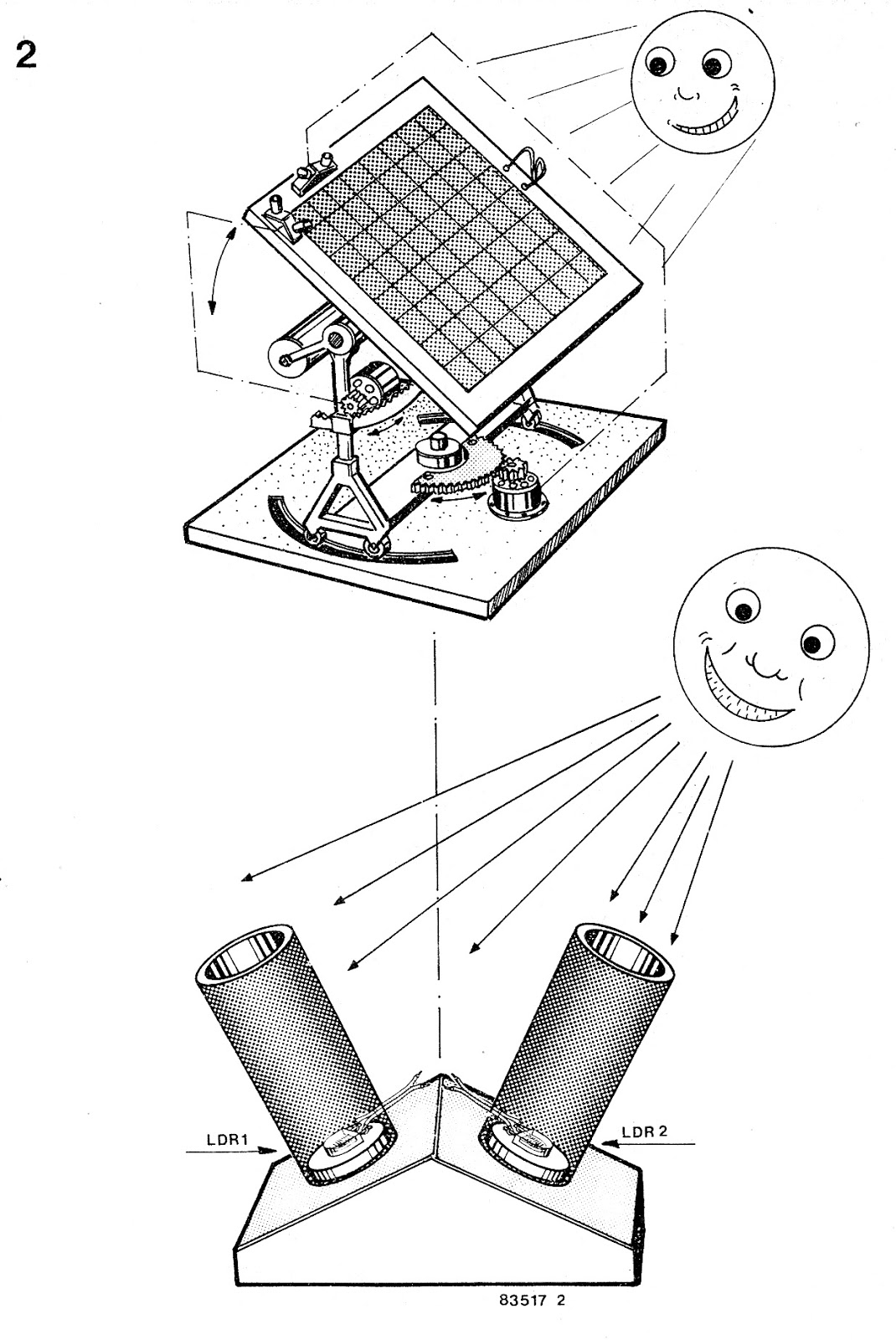 How to Make a Simple Solar Tracker Circuit - Dual Axis