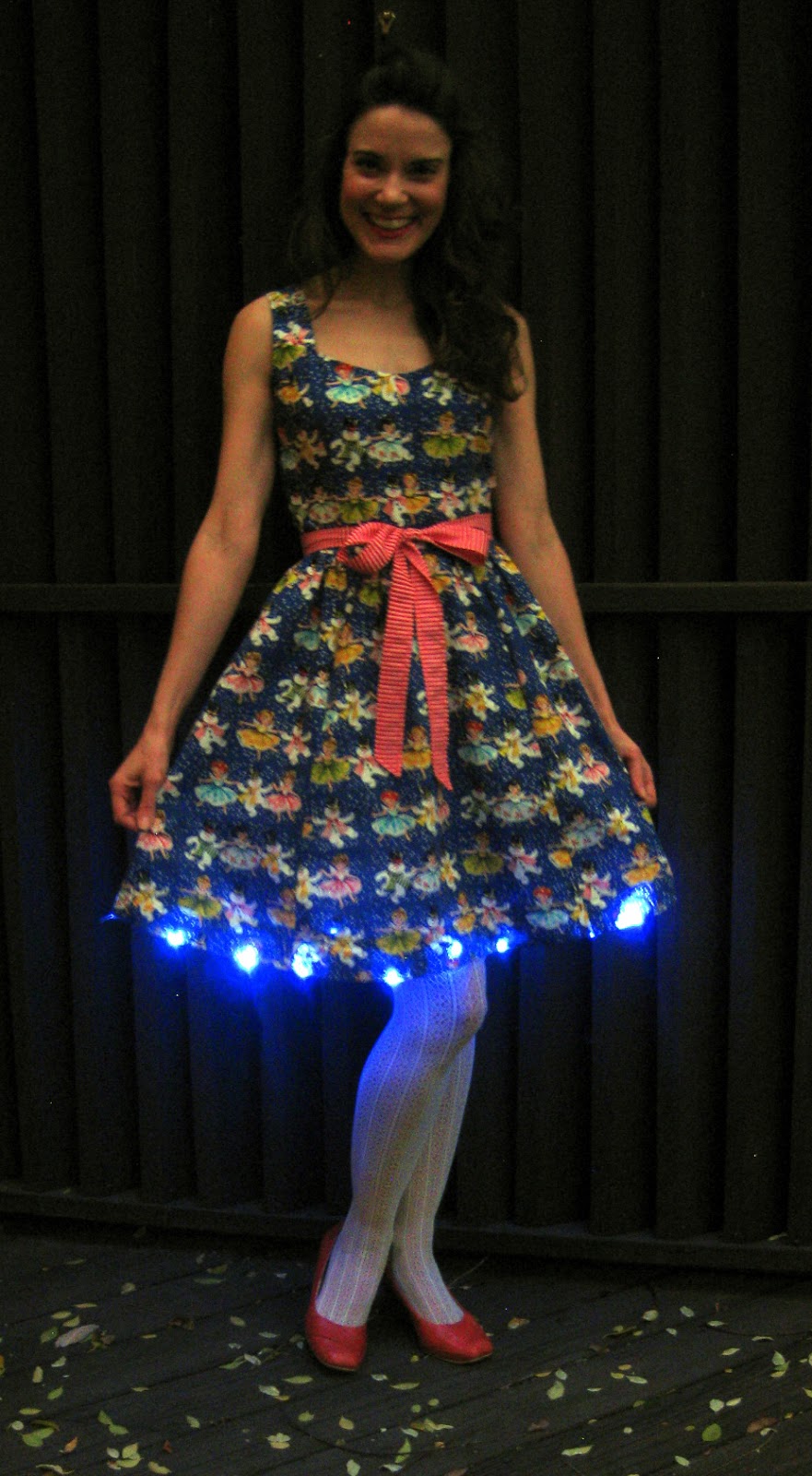 Cassie Stephens: DIY: Blue Christmas Dress
