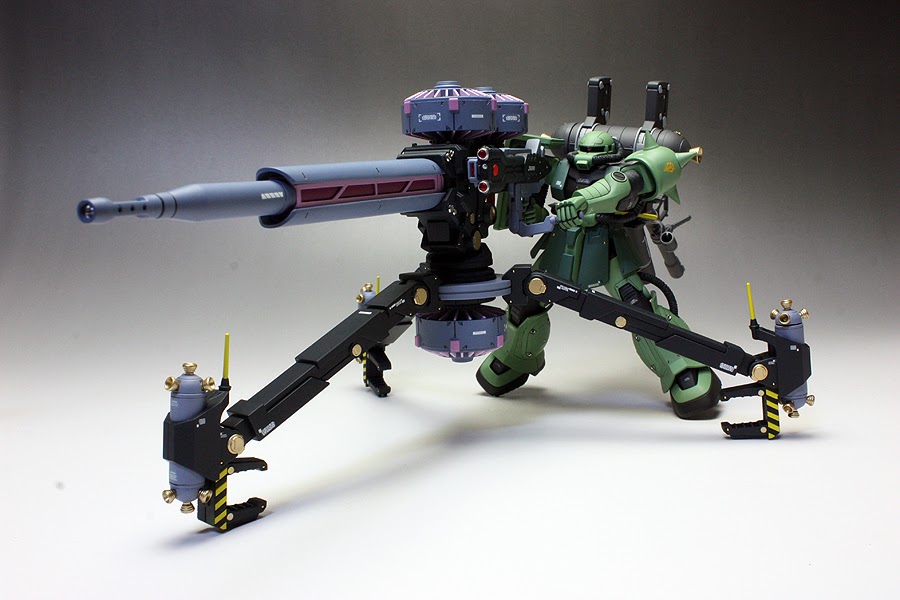 GUNDAM GUY HGUC 1/144 MS06 Zaku + Big Gun [Gundam Thunderbolt Ver.] Painted Build