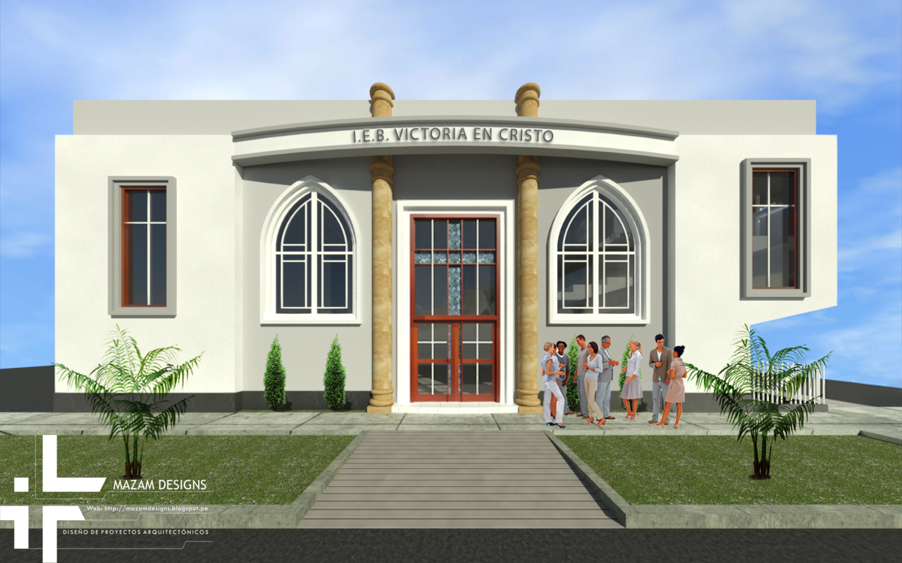 MAZAM DESIGNS: Proyecto: Templo de La Iglesia Evangélica Bautista 