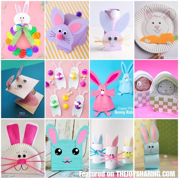 25 Cute Easter Bunny Crafts for Kids - The Joy of Sharing