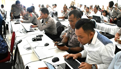 Polda Jatim Sosialisasi E-LHKPN di Polresta Sidoarjo Polda Jatim Sosialisasi E-LHKPN di Polresta Sidoarjo