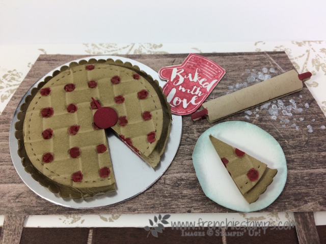 Basket Weave, Paper Cherry Pie, Apron Builder framelits, Stampin'Up!