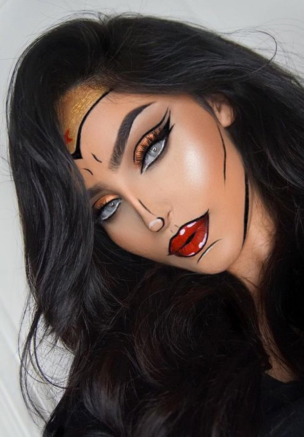 Maquillaje Halloween Wonder Woman