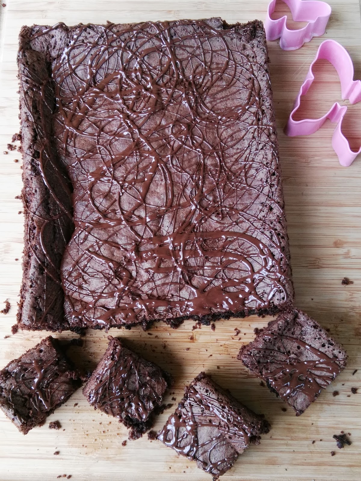 Schokoladigster Schokoladen Brownie Kuchen ohne Mehl