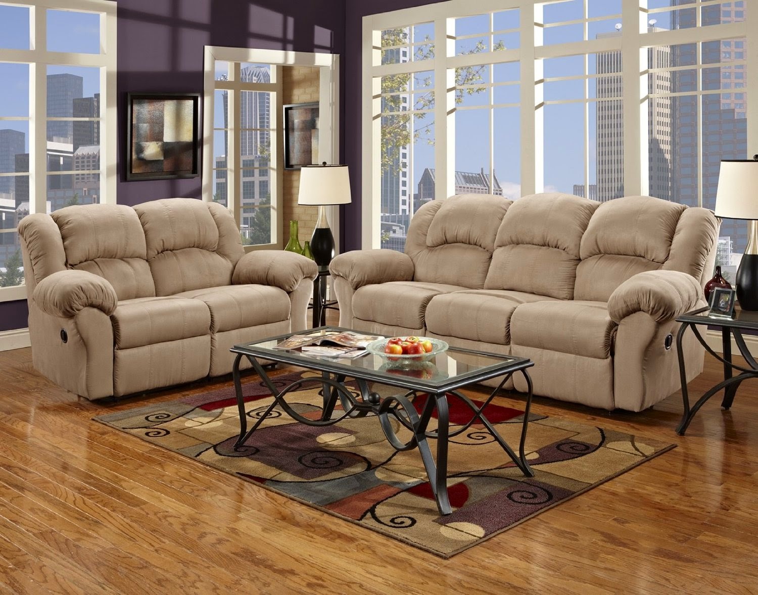 Cheap Reclining Sofa And Loveseat Sets Fabric Reclining