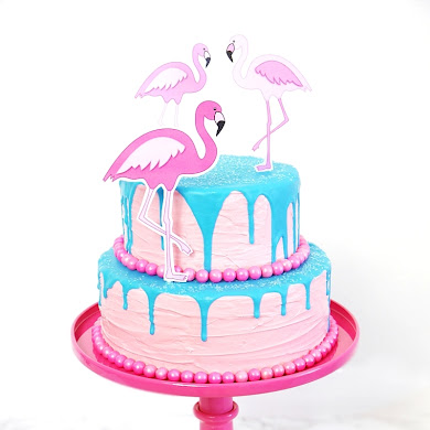 Recipe | How To Make a Flamingo Drip Cake