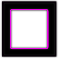 Moldura quadrada pink preto - criação Blog PNG-Free