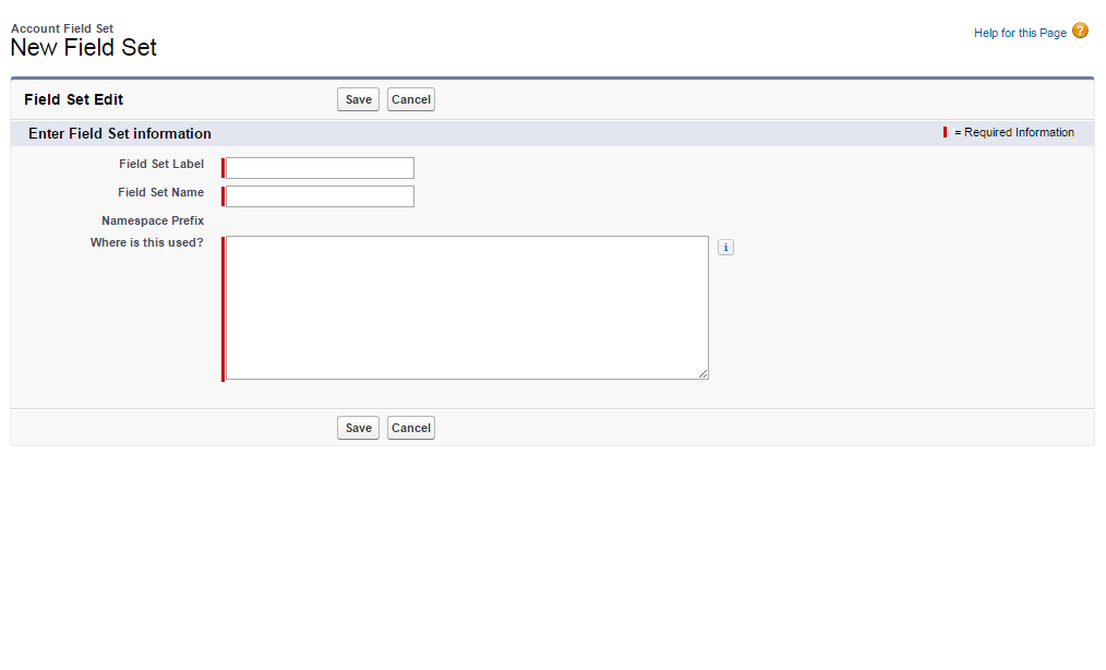 Salesforce Globe For You Salesforce Shorts Field Set in Salesforce