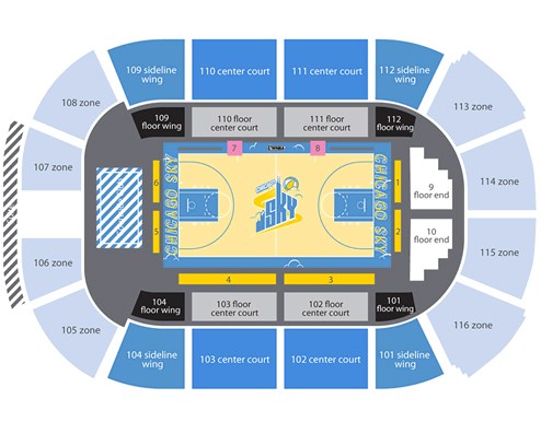 Detailed Seating Chart For Allstate Arena