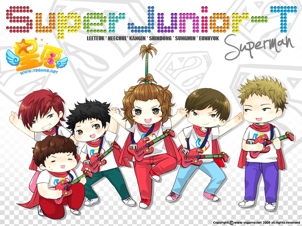 ... Cartoon wallpaper | Download Super Junior-T Cartoon Background
