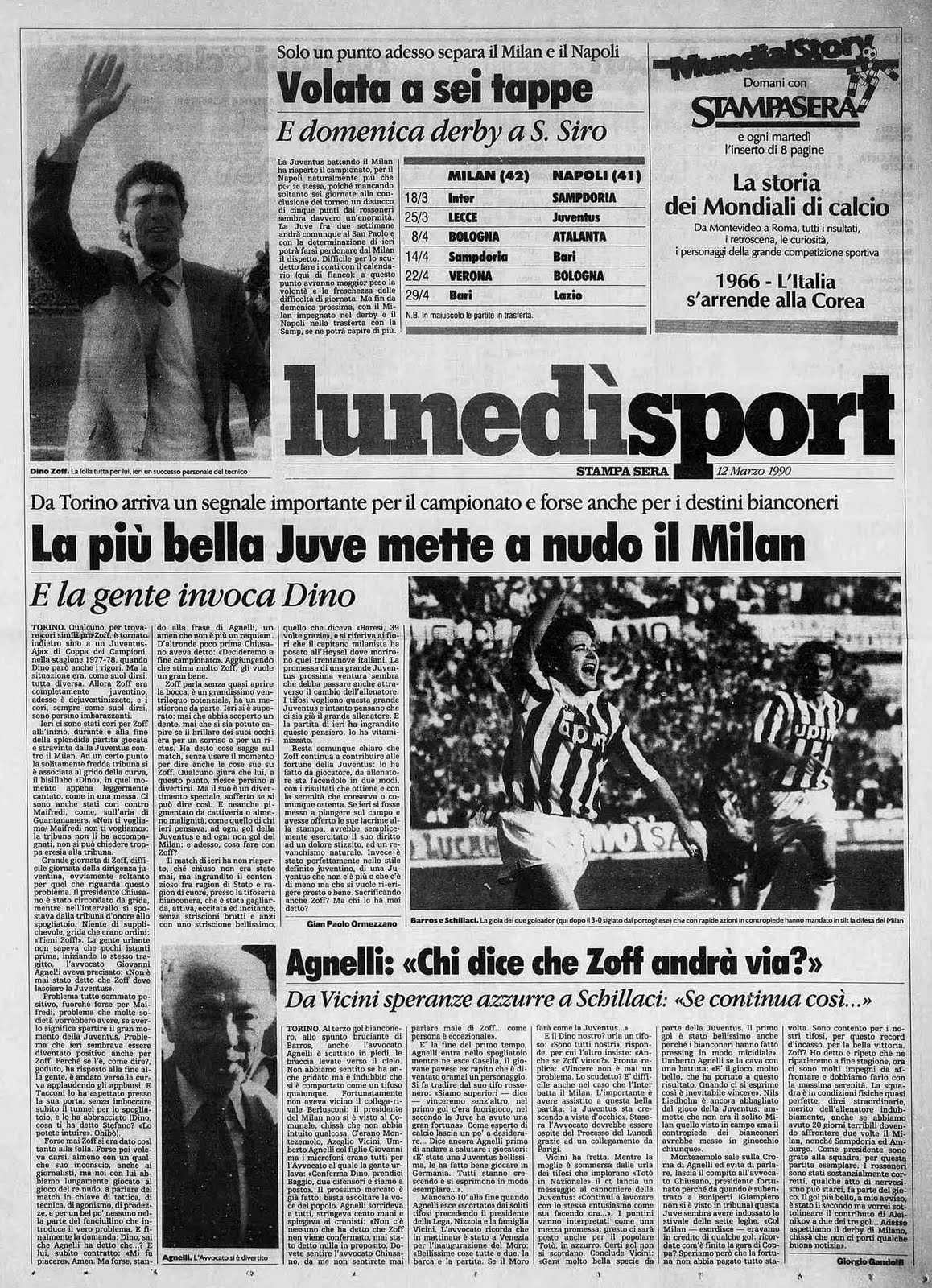 TWB22 Campionato 1989 1990 Juventus Milan